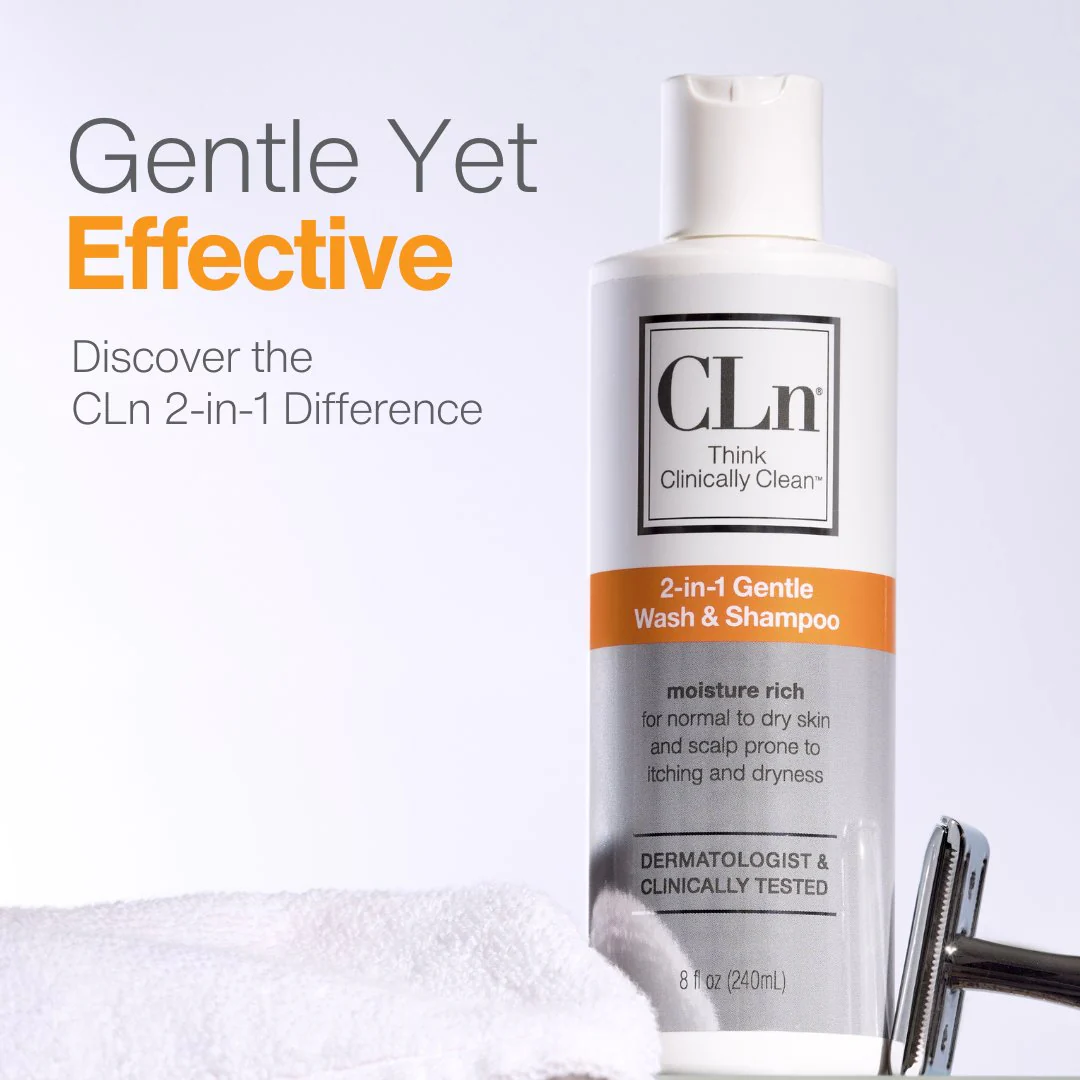 CLn 2-in-1 Gentle Wash & Shampoo - Image 4